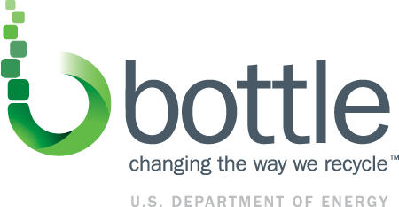 bottle logo with the tagline 'changing the way we recycle' U.S.Department of Energy